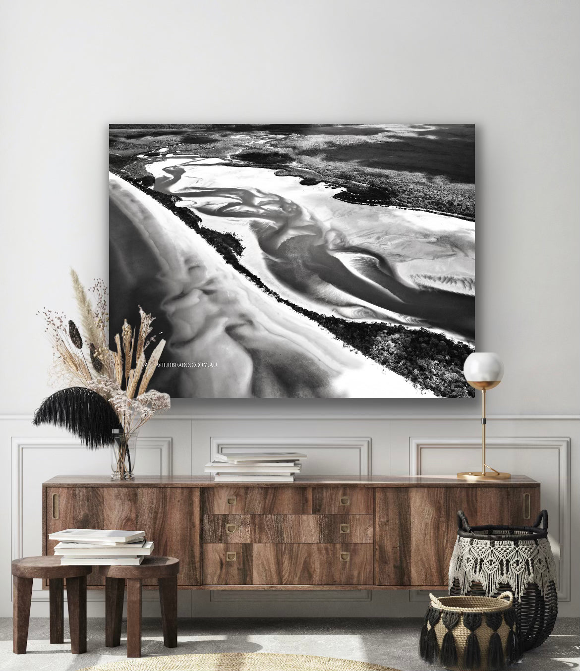 Wall Art ~ Wathumba Creek Three (Black & White)